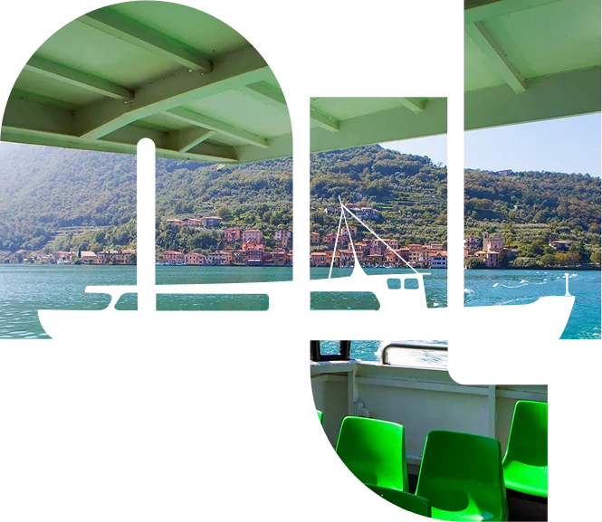 Logo Navigazione Lago Iseo Con Foto Lago