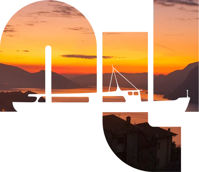 Tramonto Tra I Borghi Del Lago Di Iseo